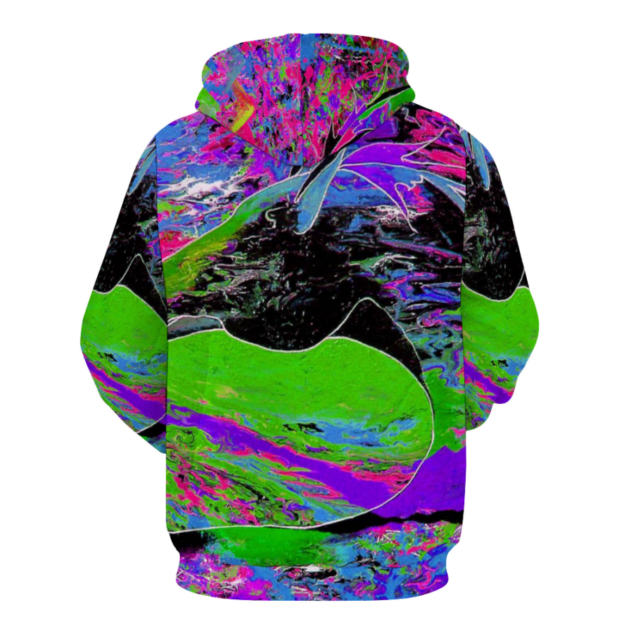 Domingo Horse Hoodie Sweatshirt with Pockets - Image 2