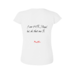 Domingo Angel Face Women’s T-shirt w text: I'm 99% Angel but, oh the other one % - Image 3