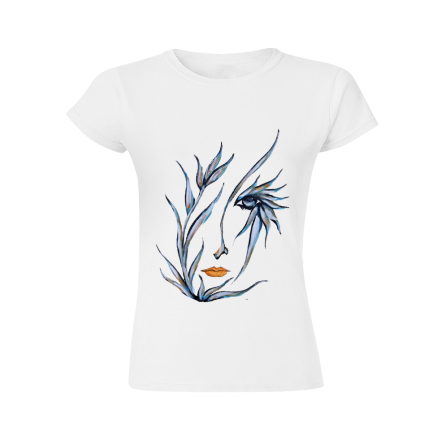 Domingo Angel Face Women’s T-shirt w text: I Am Not Responsible For What My Face Does When You Talk