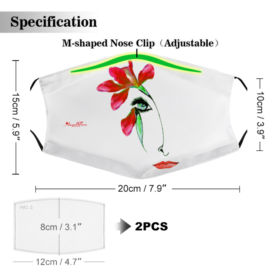 Angel Face Mask with Filter Element for Adults - Image 2