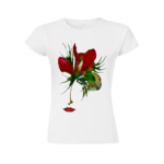 Domingo Angel Face Women’s T-shirt w text: I'm 99% Angel but, oh the other one %
