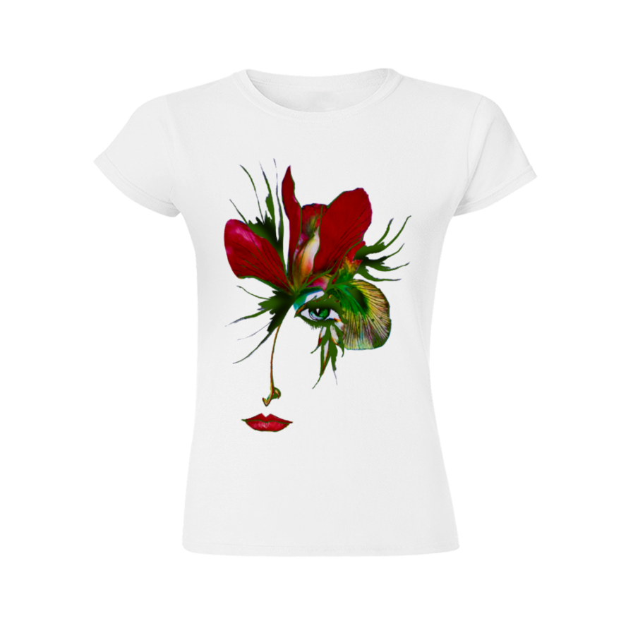 Domingo Angel Face Women’s T-shirt w text: I'm 99% Angel but, oh the other one %