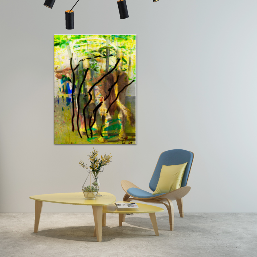 Disruption by John Gerstner | Canvas Wall Print 24x 31 - Image 3