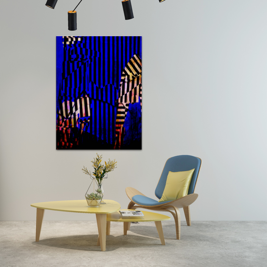 Zebra by John Gerstner | Canvas Wall Print 24 x 31 - Image 3
