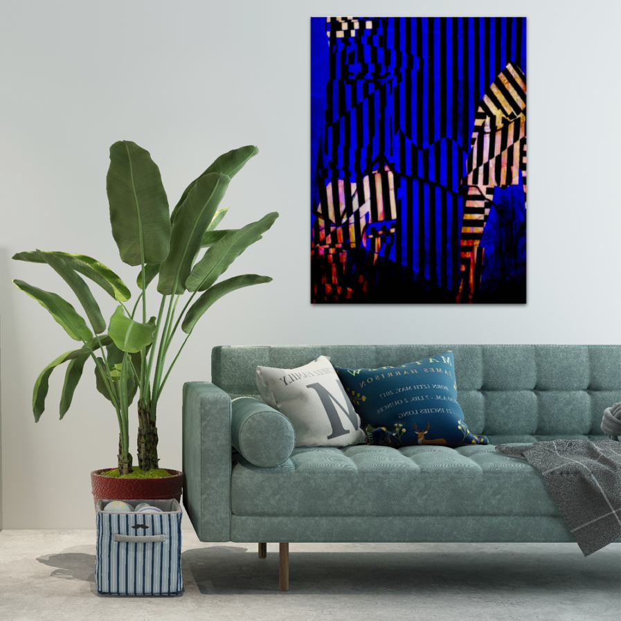 Zebra by John Gerstner | Canvas Wall Print 24 x 31 - Image 2