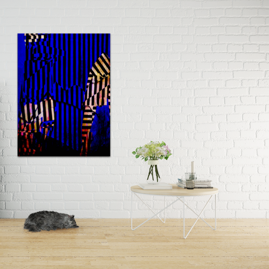 Zebra by John Gerstner | Canvas Wall Print 24 x 31 - Image 4