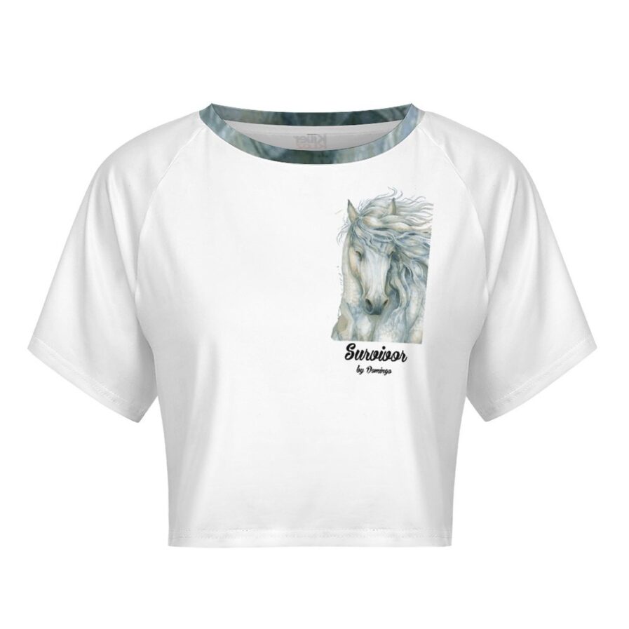 KillerKloz Survivor Short Sleeve Navel Shirt Baby Tee - Image 4