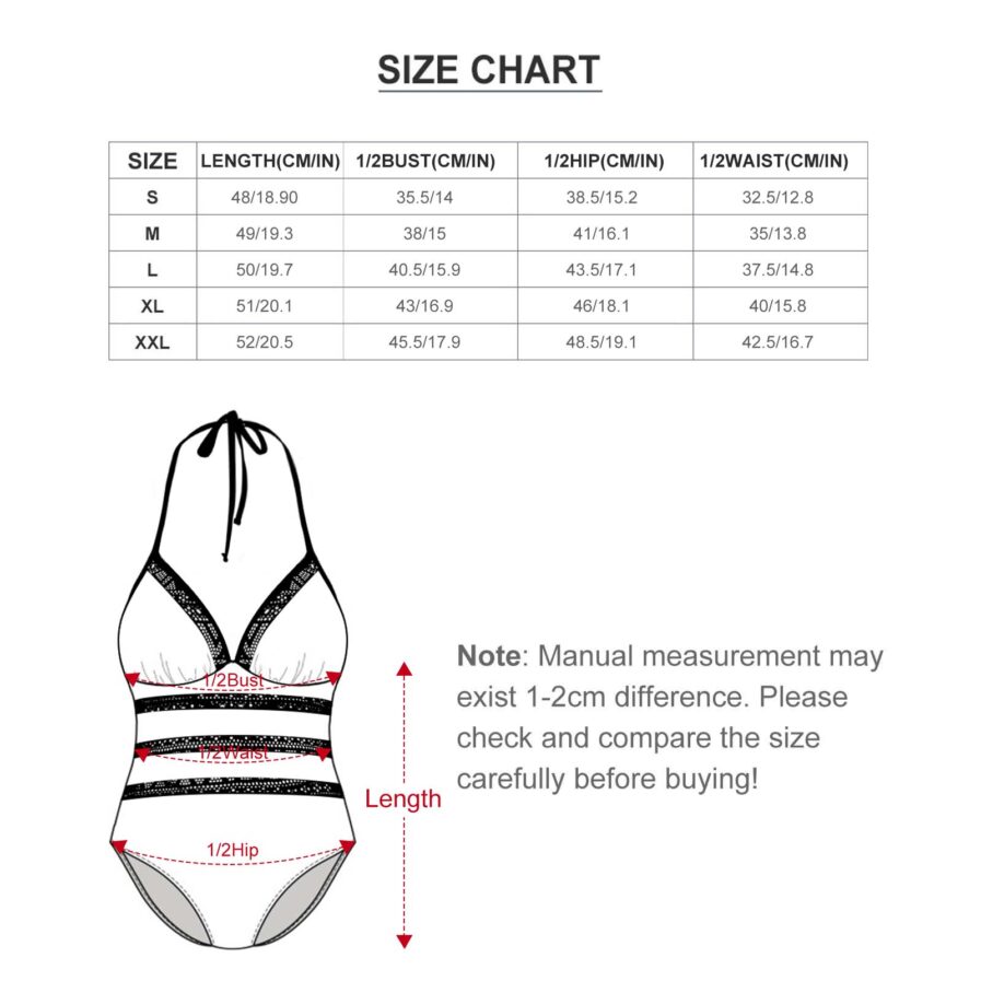 KillerKloz Women's Halter One-Piece Wave Swimsuit - Image 9