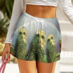 KillerKloz Owl Women's Loose High Waisted Shorts - Image 2