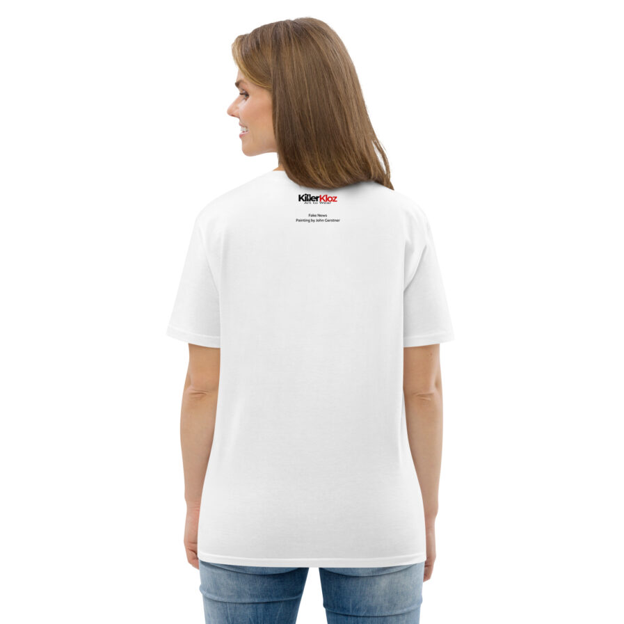 Fake News Unisex Organic Cotton T-Shirt - Image 3